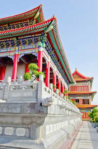 Tayland'ın Çin tapınakta peyzaj