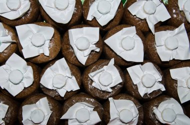 Tayland 'daki mantar çiftliğinde enfekte olmuş mantar torbası..