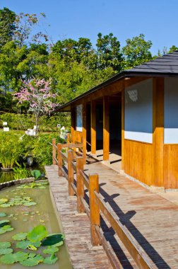 Tayland 'daki güzel Japon bahçesi.