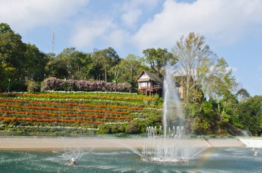 Phra Tamnak Siri Song Bhubing binası Bhubing sarayı, Tayland.