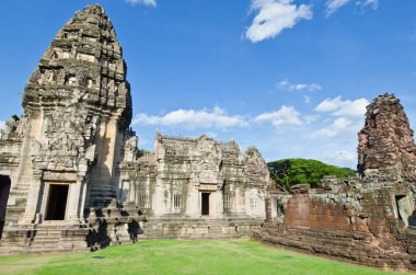 Asıl kule phimai tarihi park, Tayland.