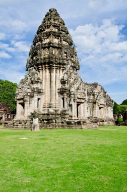 Asıl kule phimai tarihi park, Tayland.