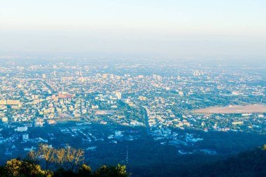 Chiangmai şehri Tayland 'a bakıyor..