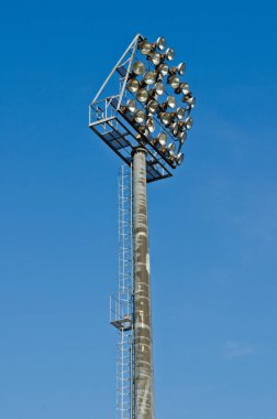 Thauland 'daki stadyumun ışıklandırma kulesi.