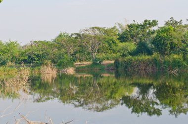 Sikhio Gölü manzarası, Tayland.
