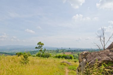 Mor Hin Khao taş parkının manzarası, Tayland Style Stone Henge, Tayland.