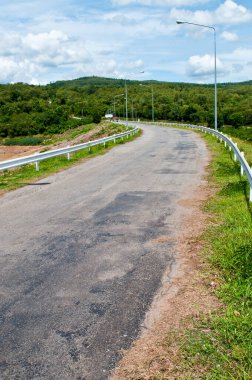 The Lamprapleng Barajı Yolu, Tayland.