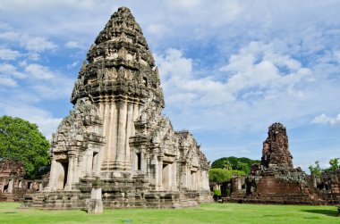 Asıl kule phimai tarihi park, Tayland.