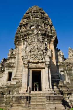 Asıl kule phimai tarihi park, Tayland.