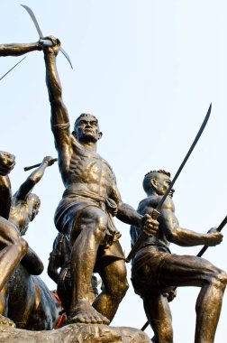 Tayland, Singburi 'deki Bangrajun anıtı.