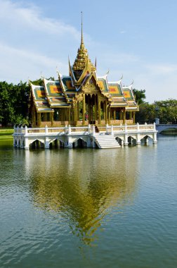 Aisawan dhipaya asana köşk bang pa yılında Sarayı, ayuthaya Eyaleti, Tayland.