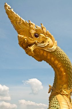 Büyük Naga heykelinin başı, Tayland.