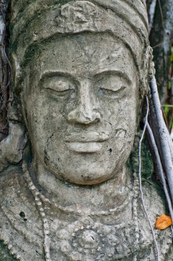 Tayland 'da oyulmuş resmin yüzü.