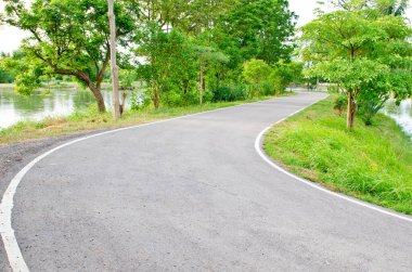 Kamu parkında koşu yolu, Tayland.
