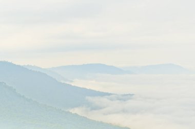 Bakış açısına göre sis denizi, Tayland Nakhonratchasima vilayeti.