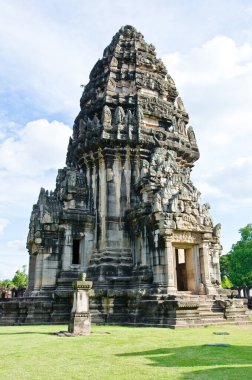 Asıl kule phimai tarihi park, Tayland.