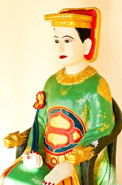 Çin tanrısı heykeli tapınakta, Tayland.