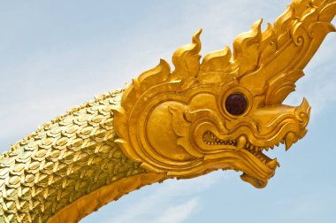 Büyük Naga heykelinin başı, Tayland.