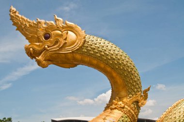 Büyük Naga heykelinin başı, Tayland.