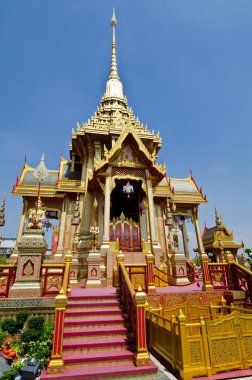 Kraliyet krematoryumu (Phra Men) kraliyet yakma töreninde, Tayland.
