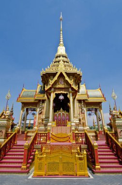 Kraliyet krematoryumu (Phra Men) kraliyet yakma töreninde, Tayland.