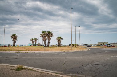 Roundel at Lido beach, Rome, by Pascal Kehl
