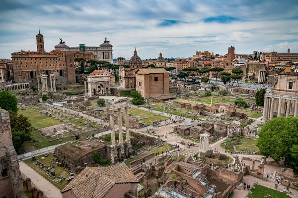 Roman Forum Center Ancient City Rome Pascal Kehl — Fotografia de Stock