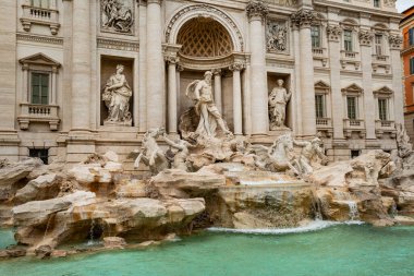Part of  the Trevi fountain in Rome, Piazza di Trevi, Palazzo Poli, Nicola Salvi, by Pascal Kehl