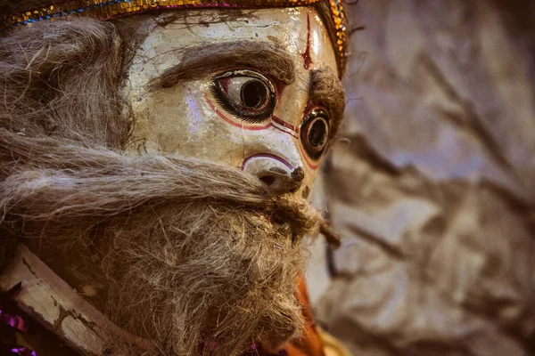 Maschera Teatrale Tradizionale India Pascal Kehl — Foto Stock