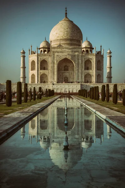 Taj Mahal Reflected Water India Rajasthan Pascal Kehl Immagini Stock Royalty Free