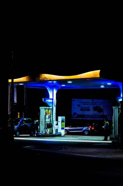 Image of Petrol Pump in night