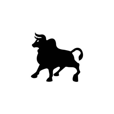 Bull Vector Logo Design. Bull silhouette. Bull Icon 