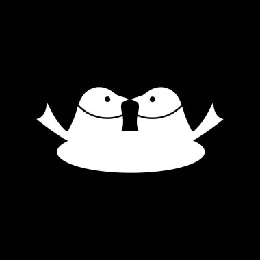 Bird animal vector logo design . Bird icon . Bird silhouette 