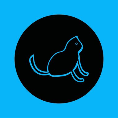 Cat animal vector logo design . White cat logo . Black cat logo . Cat icon . Cat silhouette 