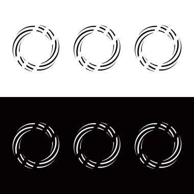 Circle vector logo template design . Circle icon. Circle silhouette 