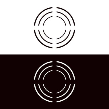 Circle vector logo template design . Circle logo . Circle icon . Circle silhouette 