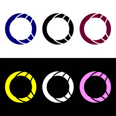 Circle vector logo template design . Circle logo . Circle icon . Circle silhouette 