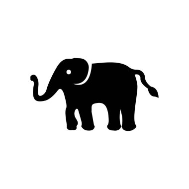 Elephant animal vector logo design . Elephant  icon . Elephant silhouette 