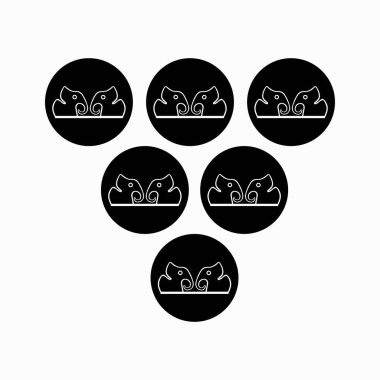 Elephant animal vector logo design . Elephant  icon . Elephant silhouette 