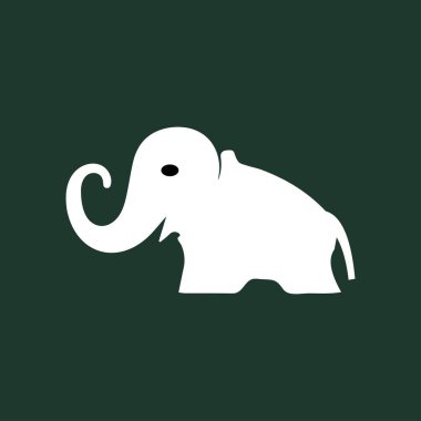 Elephant animal vector logo design . Elephant  icon . Elephant silhouette 