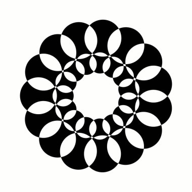 Flower vector logo template design . Flower icon . Flower silhouette 