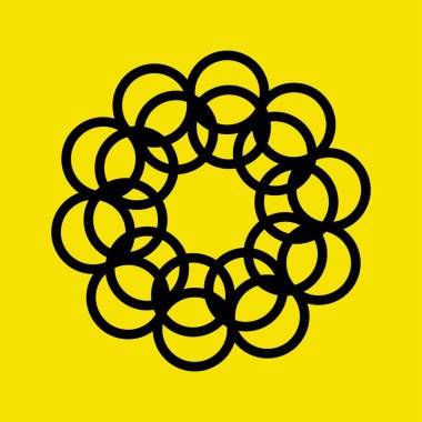 Flower vector logo template design . Flower icon . Flower silhouette 