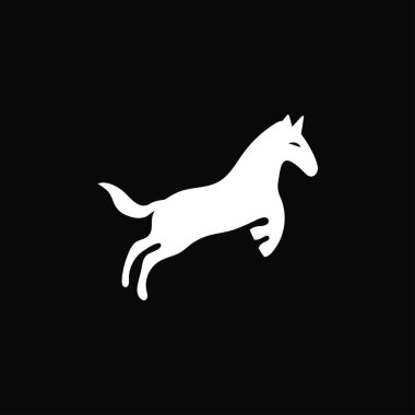Horse animal vector logo design . Horse icon . Horse silhouette 