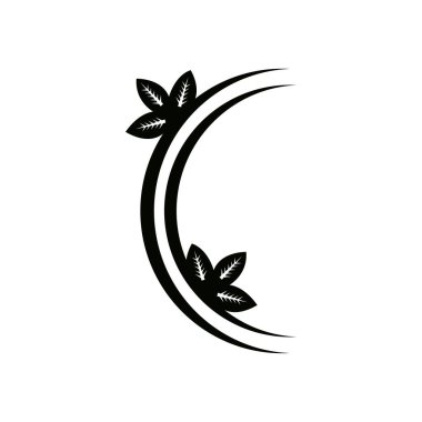 Nature leaf vector logo design . Leaf icon . Leaf silhouette 