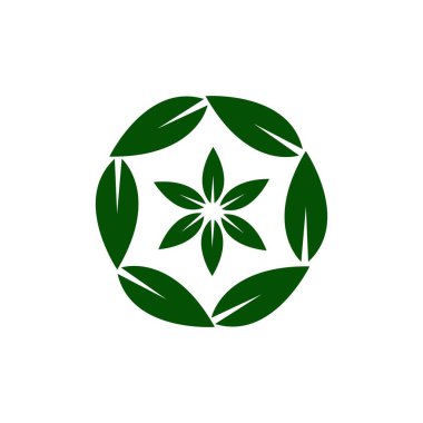 Nature leaf vector logo design . Leaf icon . Leaf silhouette 