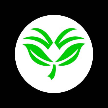 Nature leaf vector logo design . Leaf icon . Leaf silhouette 