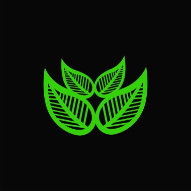 Nature leaf vector logo design . Leaf icon . Leaf silhouette 