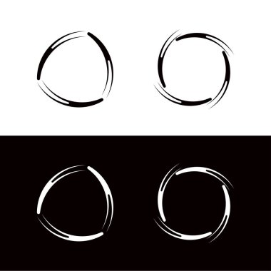 Çember vektör logo şablonu tasarımı. Çember simgesi. Çember silueti 