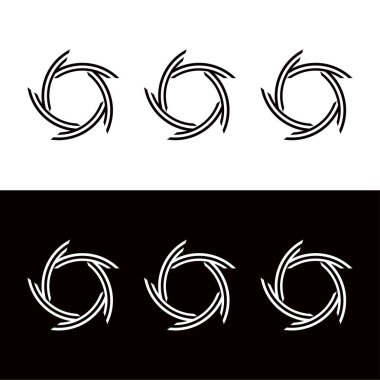 Çember vektör logo şablonu tasarımı. Çember simgesi. Çember silueti 