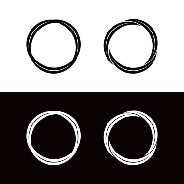 Circle vector logo template design . Circle icon . Circle silhouette 